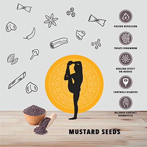 Image of Organature Fresh Natural Mustard Seeds Small 400 Grams | Ava Ginjalu, Sarso, Whole Rai, Sarson k beenj | Whole Mustard Black | Indian Spice, Naturally Processed, Brown Mustard