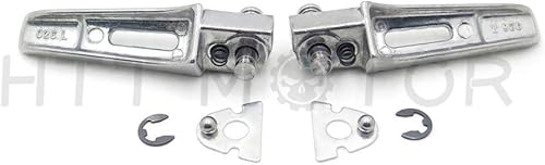 Miniatura 8 de HTTMT MT390-025 - Reposapiés delantero negro compatible con Suzuki Gsx-R Gsxr 600 750 1000 2000-2011