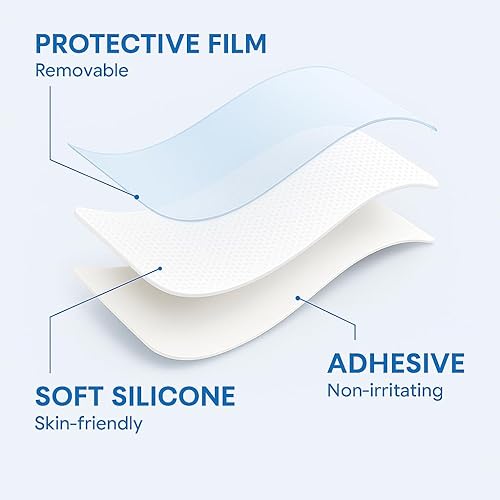 Miniatura 6 de Hojas de silicona para cicatrices, tiras de gel de silicona reutilizables de grado médico para cuerpo y cara, suaves, invisibles y flexibles, 1.4 x