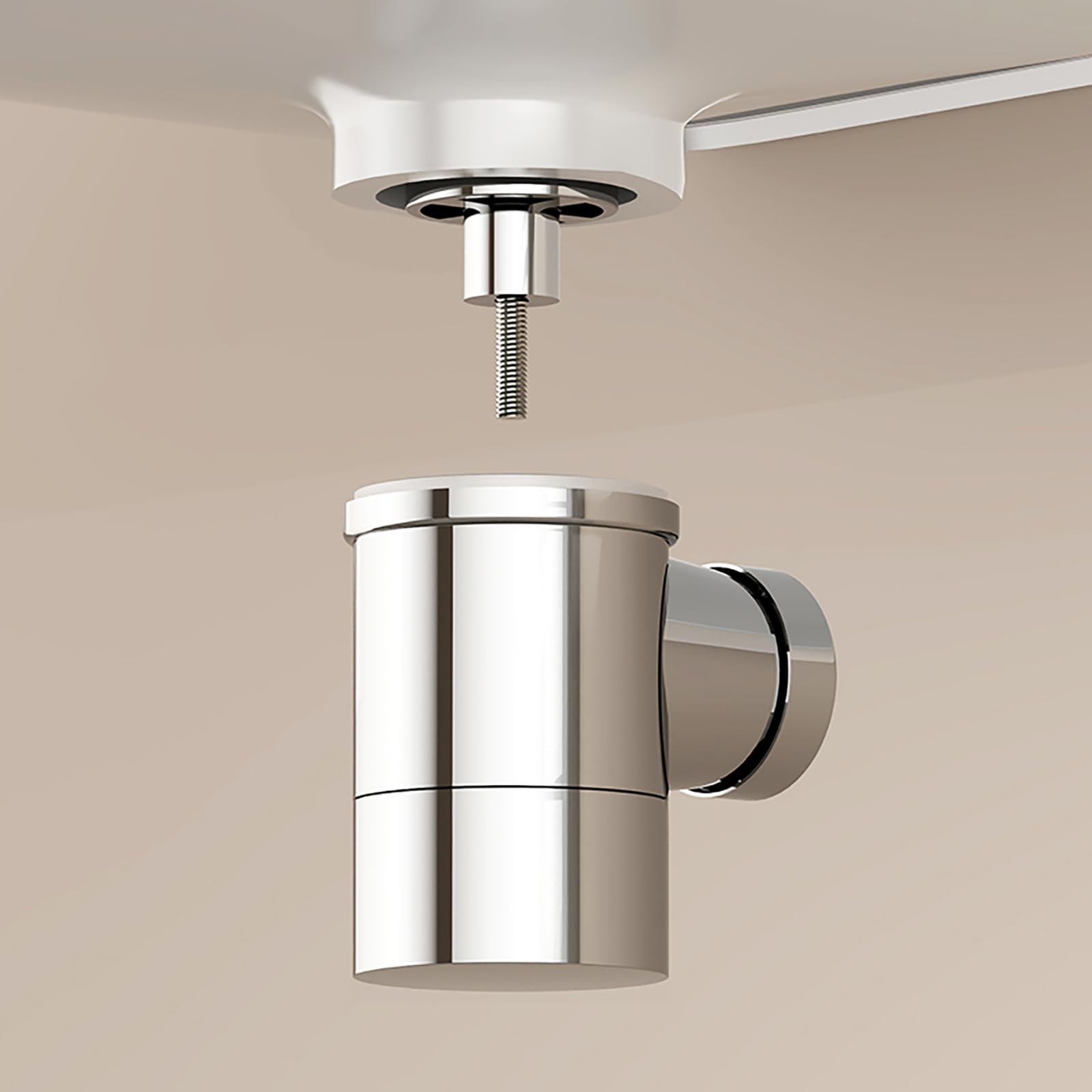 Siphon Waschbecken aus Edelstahl,Pop-Up-Ablaufventil,Überlauf,Geruchsverschluss,Flexibler Ablaufschlauch Siphon Spüle für Waschbecken Waschtisch
