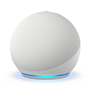 Echo Dot (Ultimo modello) | Altoparlante intelligente Wi-Fi e Bluetooth, suono più potente e dinamico, con Alexa | Bianco ghiaccio
