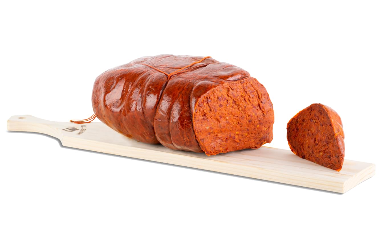 Moretti® Handgemachter Geschenkkorb mit Wurstwaren und Käse – Perfekt für Weihnachtsgeschenke 2024, Sommerpicknicks und Aperitifs – Beinhaltet Geschenke (GESCHENKKORB AUS KALABRIEN)