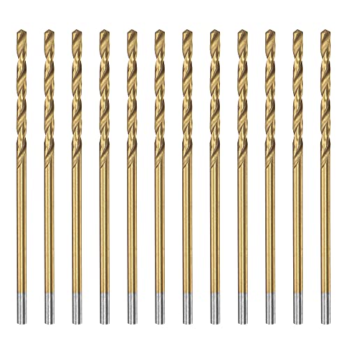 Foret hélicoïdal titane 1.6 mm uxcell pour perçage précis du métal et bois - Lot de 12