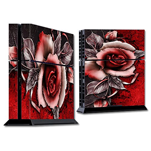 Skin Decal Vinyl Wrap for PS4 Sony Playstation Console (skins only) / Beautful Rose Design