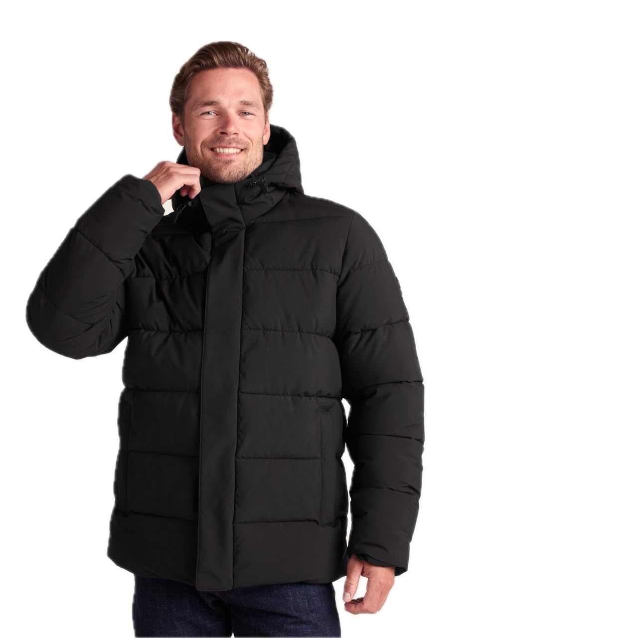 TOG24 Men's Padded Short Jacket - Black - 4XL