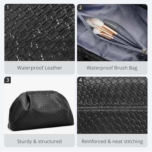 BOYATU Woven Vegan Leather Clutch