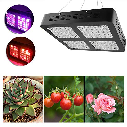 LED Plant Growth Lamp, Full Spectrum Grow Light for Greenhouse with Daisy Hanger (600)