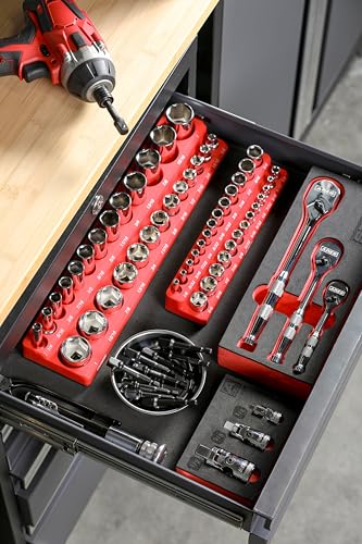 Image of ARES 70387-10-Piece 3 /8-Inch Drive 3-Inch Impact Grade Socket Adapter Set - Turns Impact Drill Drivers into High Speed Socket Drivers