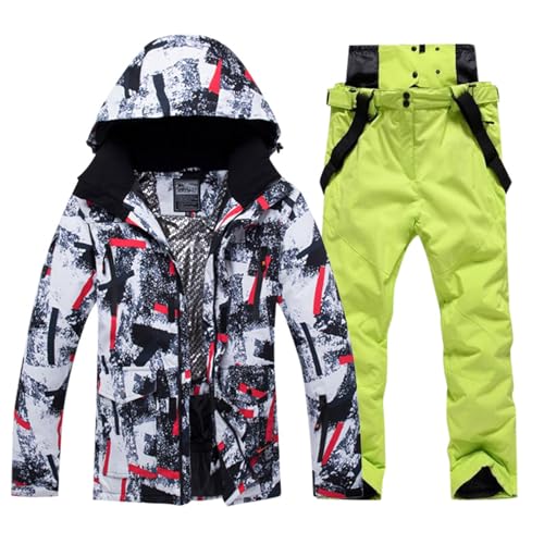 Ensemble ski imperméable veste softshell chaude et pantalon de neige