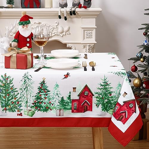 Christmas-Tablecloth-60-x-120-Christmas-Decorations-Table-Cloths-Rectangle-Xmas-Tree-Farmhouse-Christmas-Table-Cover-Rustic-Party-Outdoor-Table-Cloth Christmas Tablecloth 60 x 120 Christmas Decorations Table Cloths Rectangle Xmas Tree Farmhouse Christmas Table Cover Rustic Party Outdoor Table Cloth