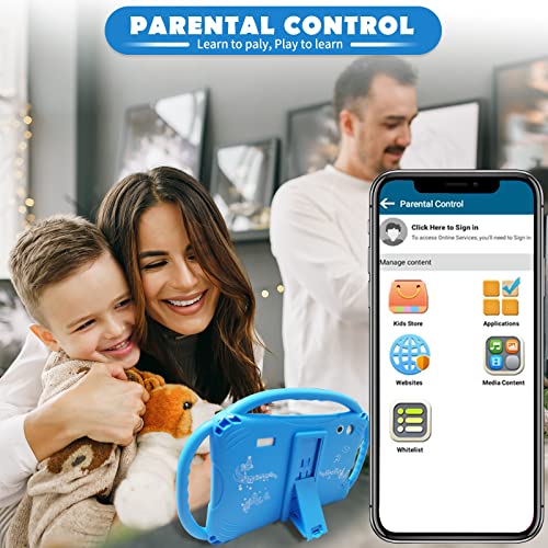 image for TOPELOTEK Kids Tablet 7in Kids Tablet for Kids Toddler Tablet WiFi And