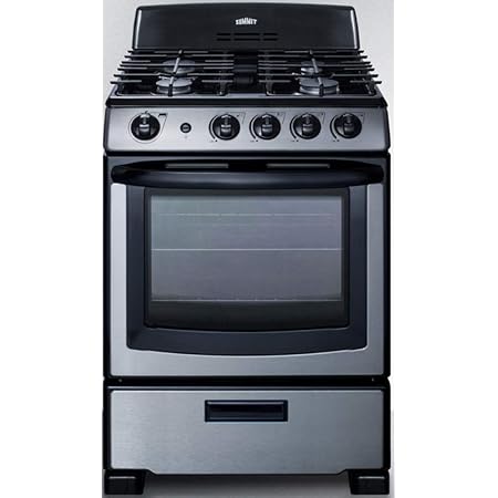 Amazon.com: Magic Chef Freestanding Oven MCSRG24S 24" 2.7 cu. ft. Gas ...