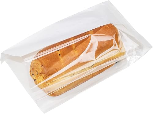 Miniatura 9 de Restaurantware Bag Tek - Bolsas de papel de 6 x 2.75 x 11.5 pulgadas para aperitivos, 100 bolsas de papel grandes para pan, desechables con ventana