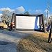 Fitnessandfun 25ft Upgrade Inflatable Movie Screen Outdoor Cinema Incl Blower - Seamless Front and Rear Portable Blowup Theater Projection Screen for Churches, Grand Parties, Backyard Pool Fun
