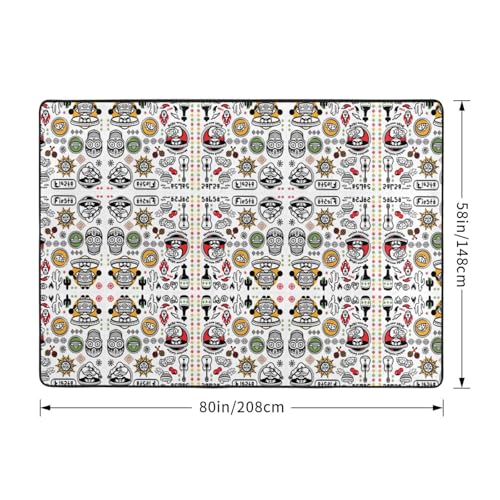Tapis salsa mexicaine 203x147 cm imprimé grand format moderne pour salon