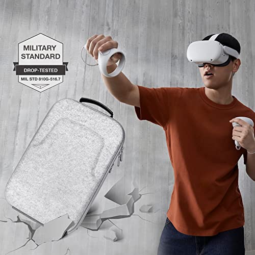 Bolsa protetora de viagem para óculos de realidade virtual com proteção de EVA para Oculus Quest 2/1