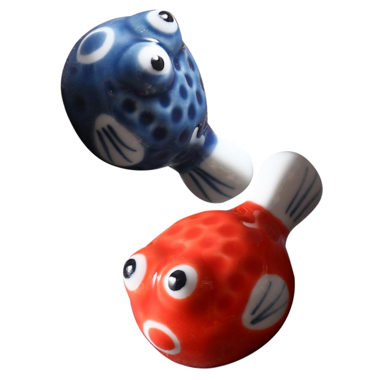 PRETYZOOM 2Pcs Adorable Puffer Fish Chopstick Holders Desktop Chopstick Rests for Spoons Forks Cute Japanese Style Accessory for Home Kitchen Dining Decor