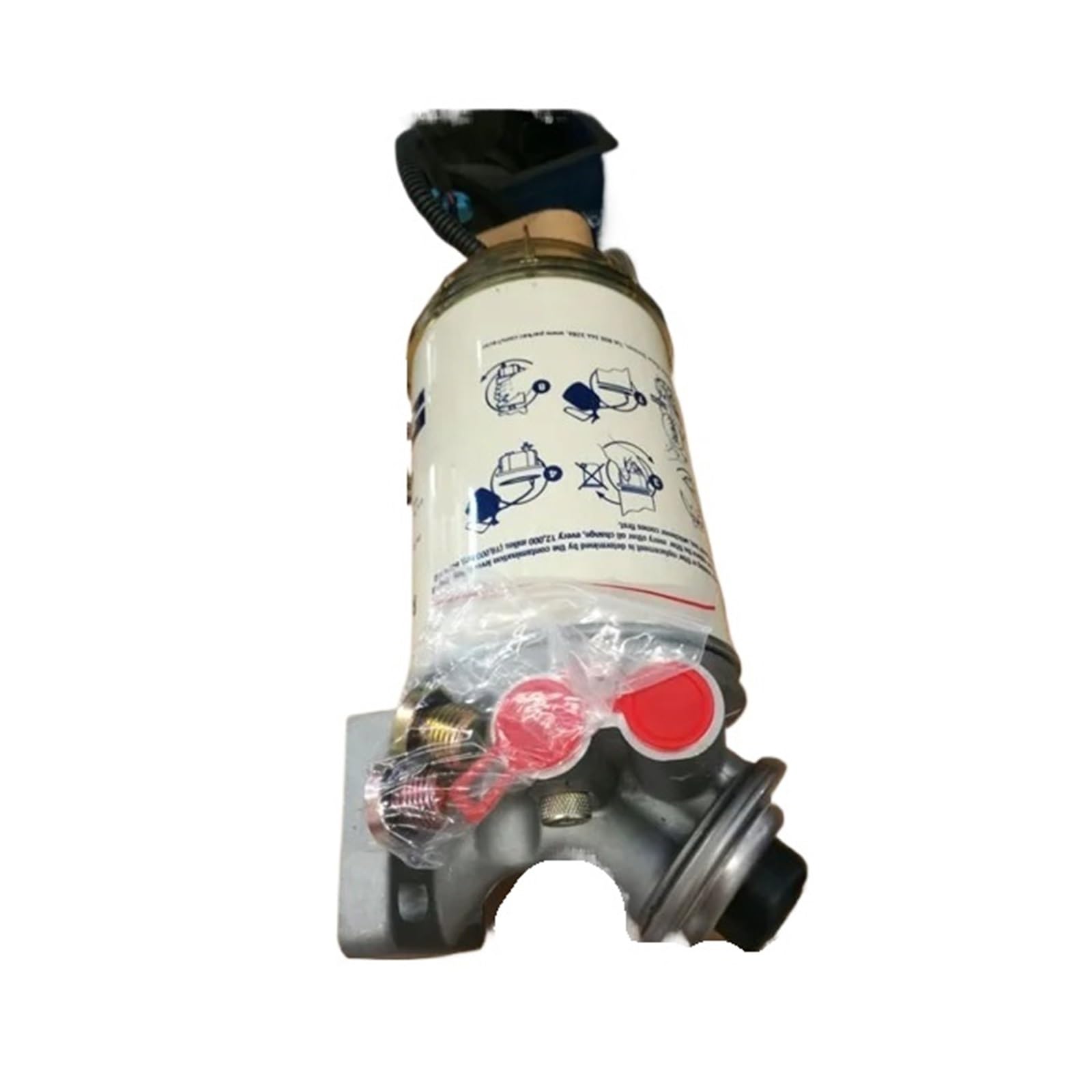 PHNOITPQ Cargo Ship Engine Parts C490R2410-M16/R90T Fuel Filter Water Separator Assembly with Manual Oil Pump