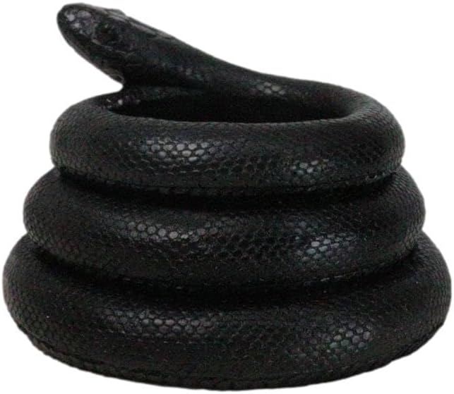 Ebros Gift Wicca Witchcraft Sorcery Dark Magic Black Coiled Serpent Snake Tea Light Votive Candleholder Figurine Reptile Snakes Occult Tea Light Candle Holder (1) - Image 5