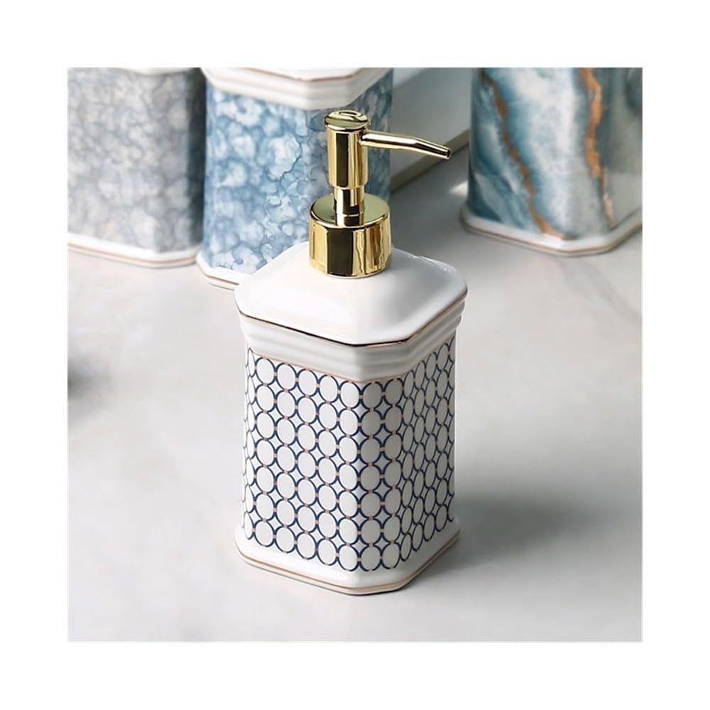 Kw3ns8bp5r Multi-Colored Home Light Luxury Bathroom Shampoo Shower Gel Pressed Dispenser Bottle Hotel Soap Lotion Shower Dispensers(Multi-Colored)