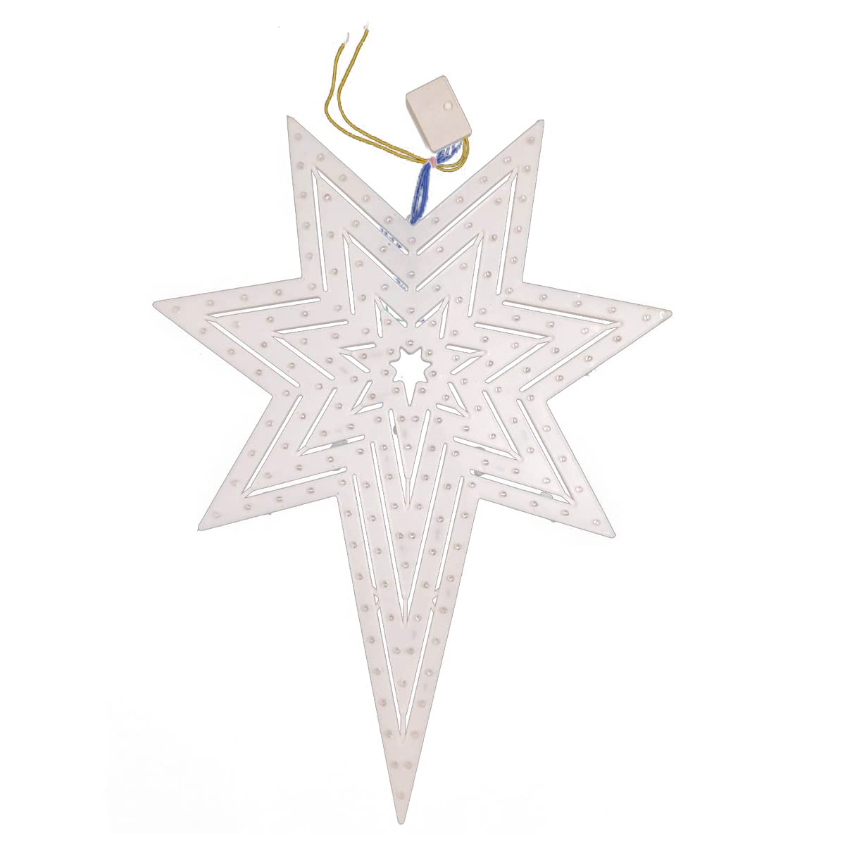 XILLION Decorative Multicolored LED Star 10 inch Lights Flashing for Christmas, Wedding, Party, Home Decor, Patio Lawn (Multicolor)