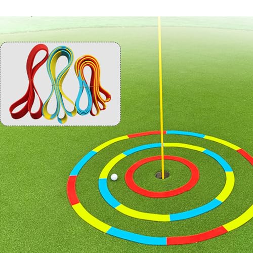 Dilwe Putting-Zielkreis, Tragbar und Wasserdicht, Silikon-Chipping-Ringe, Golf Training, Verbessern Sie die Putting Accuracy, für Profispieler, Amateure, Fitness Training, Outdoor Sport