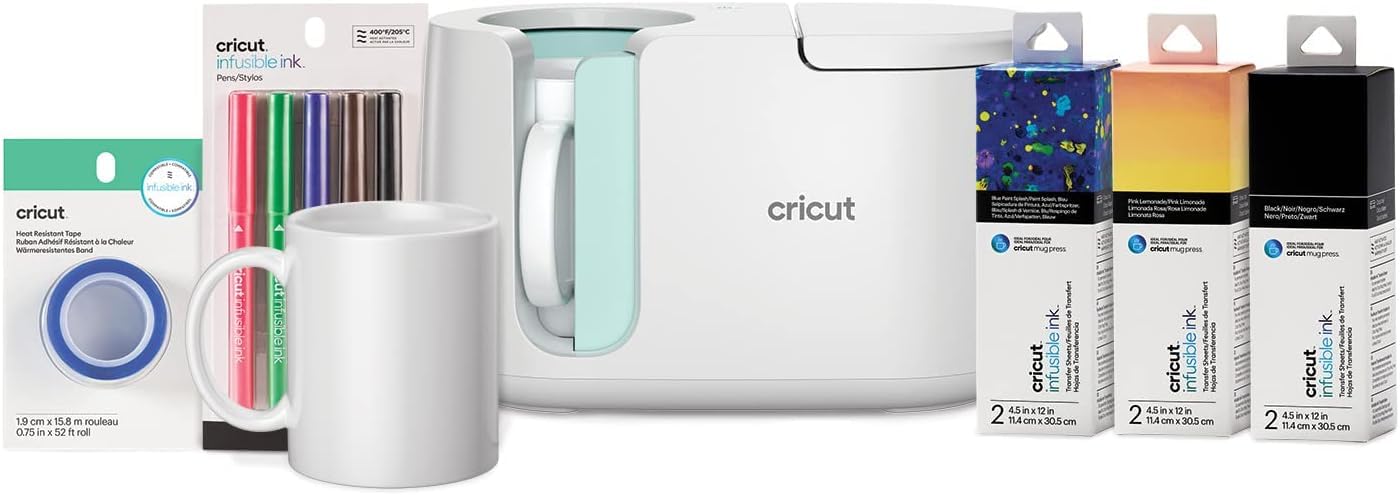 CricutMug Press Starter Bundle | Mug Press and Materials