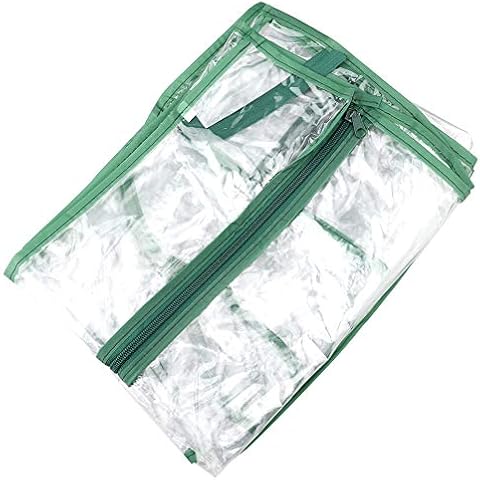 TRIEtree 3 Tiers Greenhouse Cover Replacement Outdoor Portable Transparent PVC Greenhouse Cover Warmhouse Reinforced Replacement Cover with Zippered Cover (Without Iron Stand) Cover