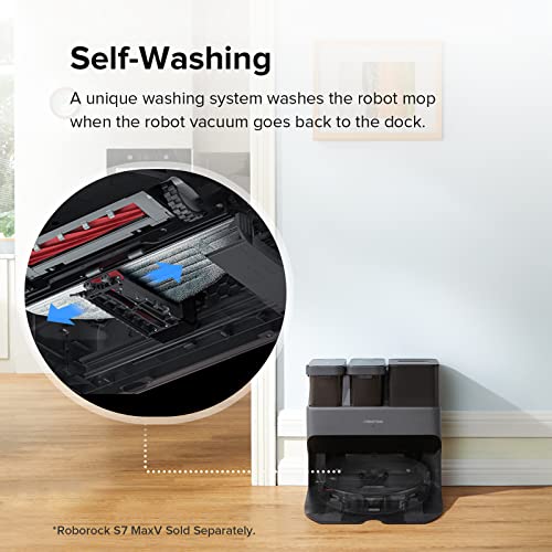 Image of Roborock Empty Wash Fill Dock, Self-Washing, Self-Emptying, Self-Refilling, Self-Cleaning, App-Controlled, Suitable for Roborock S7 MaxV, S7 MaxV Plus, and S7 MaxV Ultra Robot Vacuums