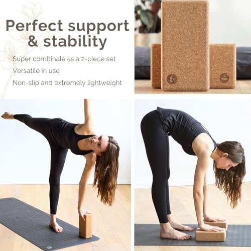Bodhi Brique en liège pour Le Yoga | 100% liège Naturel - Bloc de Yoga Universel | écologique et Durable | Aide pour Vos asanas, Votre Pratique du Yoga, Vos étirements et Votre récupération. – Image 5