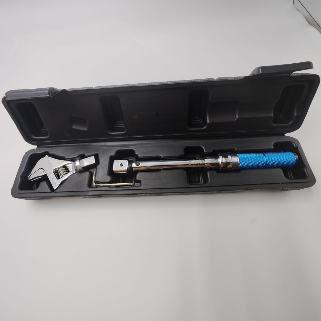 Ergonomiczny klucz dynamometryczny z obrotową głowicą 0-30 mm regulowany do rowerów ciasna przestrzeń