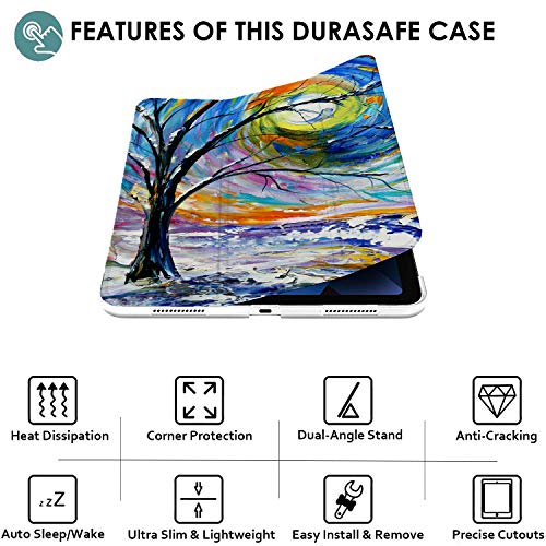Image of DuraSafe Cases for iPad PRO 11 Inch 2 [ Pro 11 2nd 2020 ] Generation A2228 A2068 A2230 MY232HN /A MXDC2HN /A MXDE2HN /A MXDD2HN /A Ultra Slim Smart Auto Sleep /Wake Printed PC Cover - Color Emblem