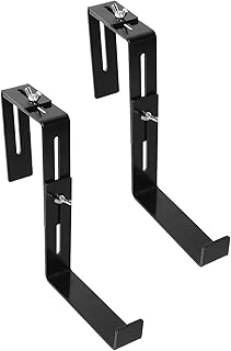 Cabilock 1 conjunto de caixa de flores para janela de janela, suportes para vaso de parede - suporte para caixa de flores de ferro de montagem, suporte para vaso de flores, suporte para varanda e cercas de janelas