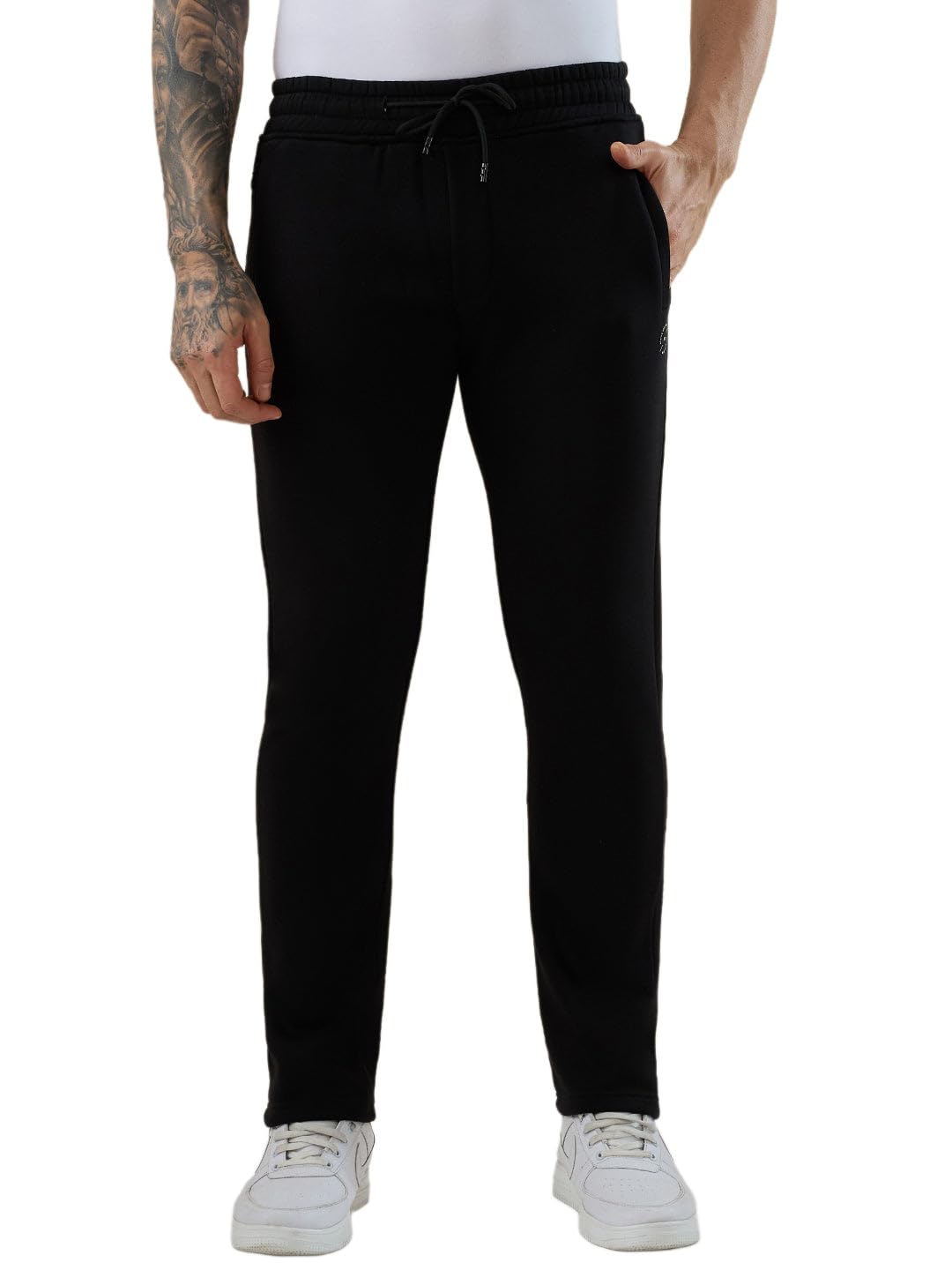 status quo Men’s Solid Regular Fit Fleece Trackpant with Elasticated Drawstring Waist-picture-14
