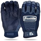 Franklin Sports Vollfarbige Serie Schlaghandschuhe, Cfx Pro Vollfarbe, Chrom, Marineblau, Erwachsene Small S