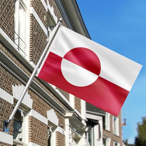 Drapeau Groenland extérieur résistant avec œillets laiton - 5