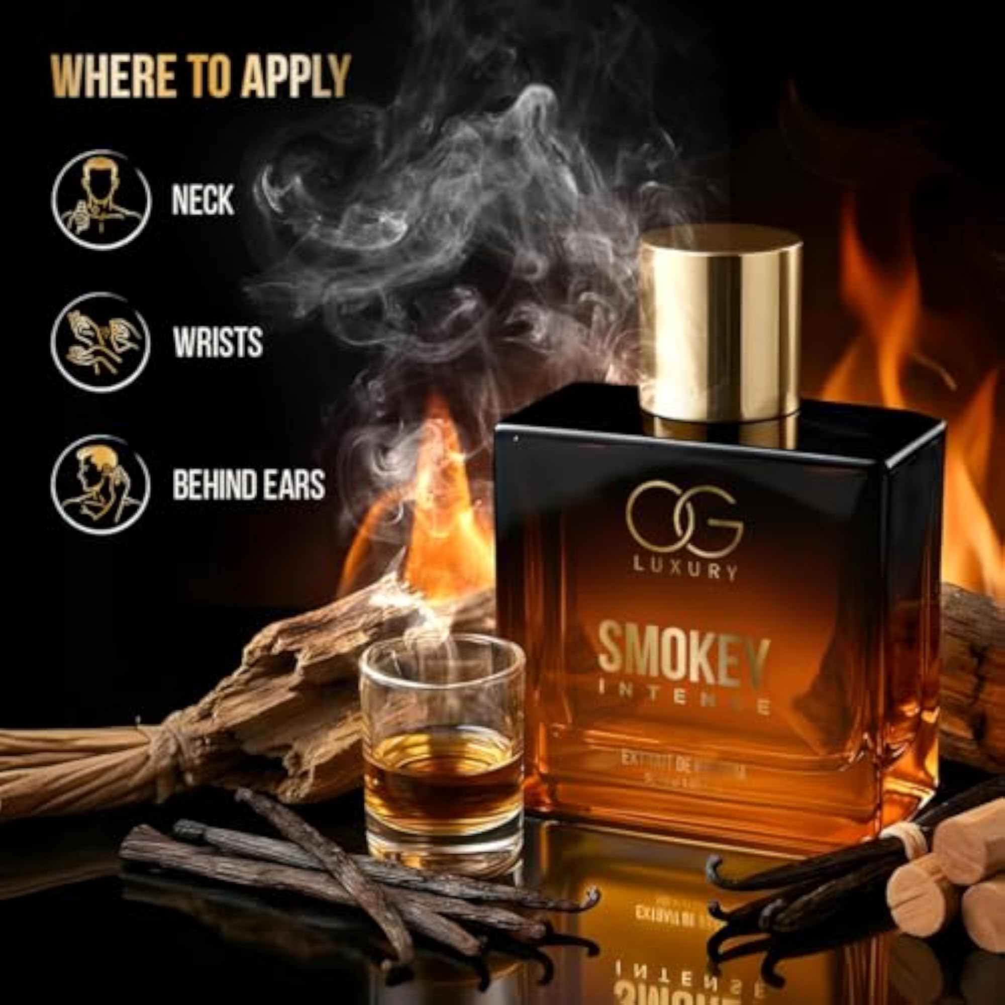 Men's Smokey Intense Extrait De Parfum, Long-Lasting
