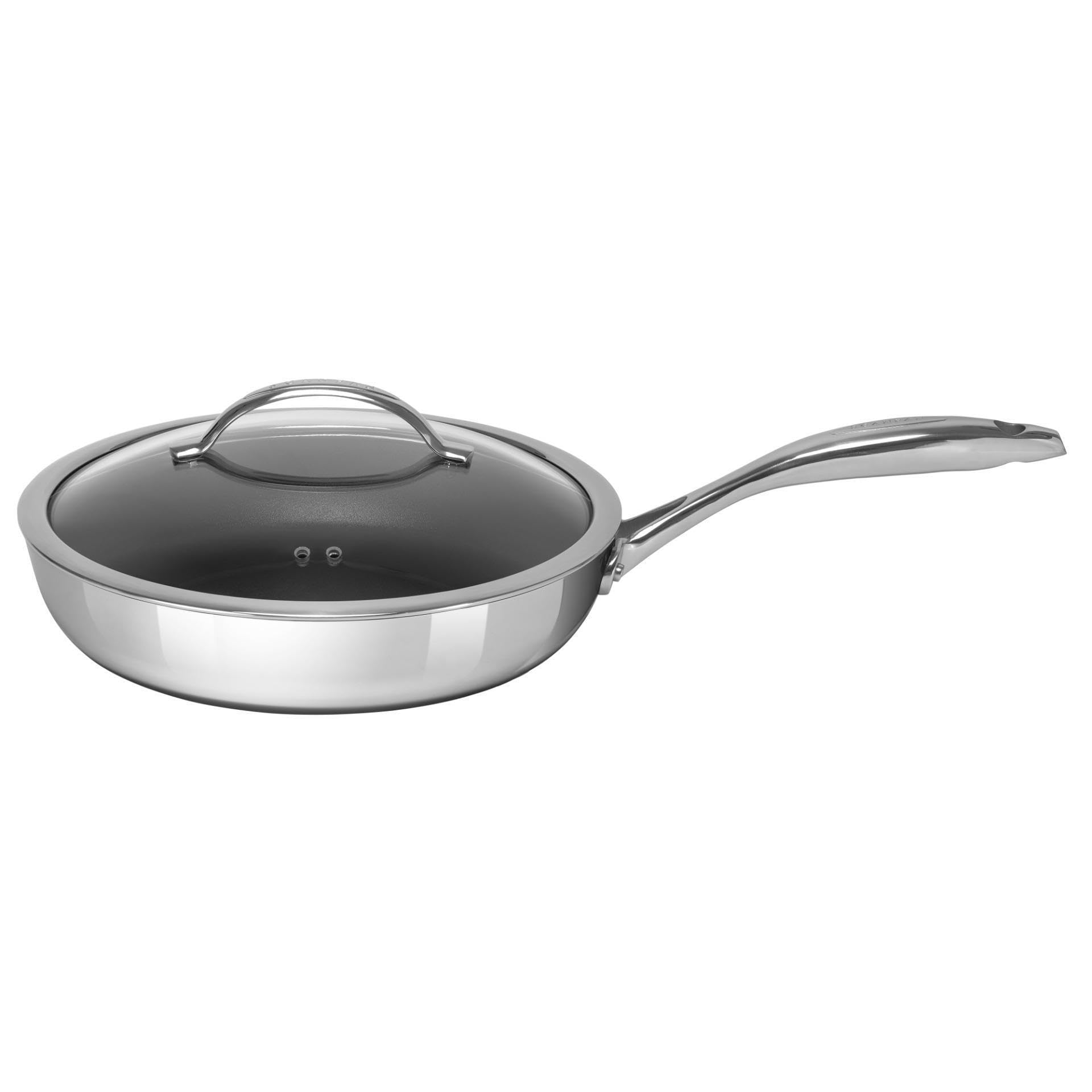 Scanpan HaptIQ 28cm, sauteuse avec couvercle, inox, induction, antiadhésif