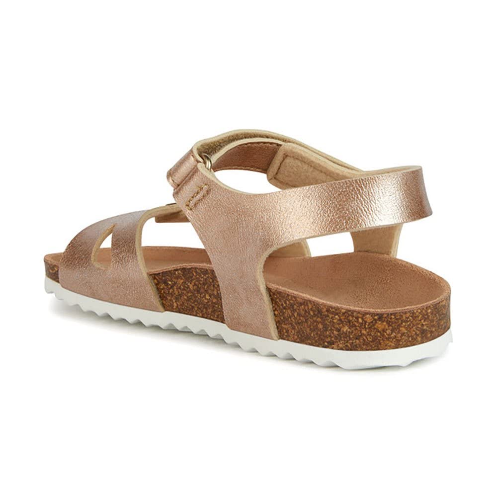 Geox Adriel Girls, Sandalia Niñas, Rose Gold C8124, 24 EU