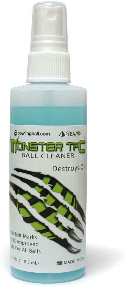 Pyramid bowlingball.com Monster Tac Bowling Ball Cleaner - USBC Approved - Removes Oil, Scuffs and Belt Marks - Available in 4oz, 8oz and 32oz