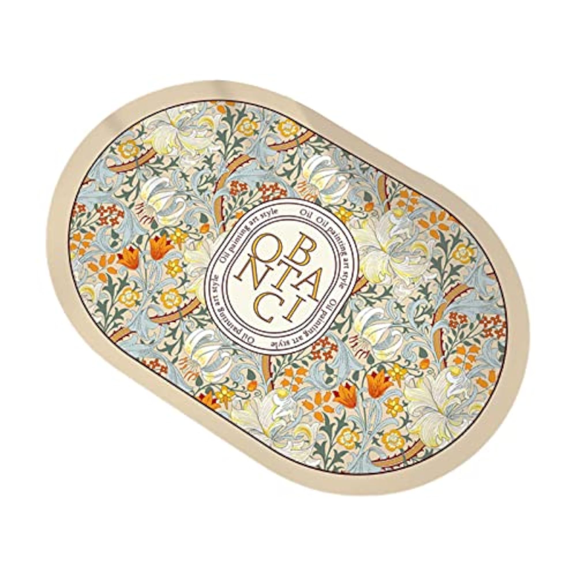 Durable Non Slip Oval Bath Mat for Shower
