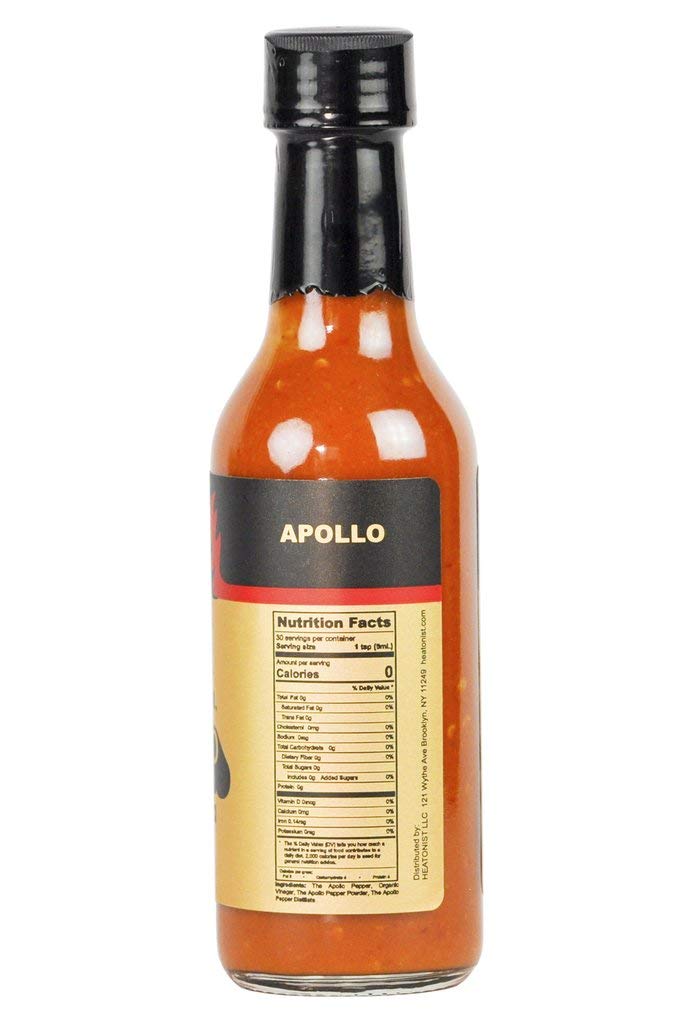 Hot Ones The Last Dab Apollo Hot Sauce Made With Natural Ingredients & Extra Hot Flavors, The Only Hot Sauce In The World Made With The Apollo Pepper, 5 fl oz Bottle (1-Pack)