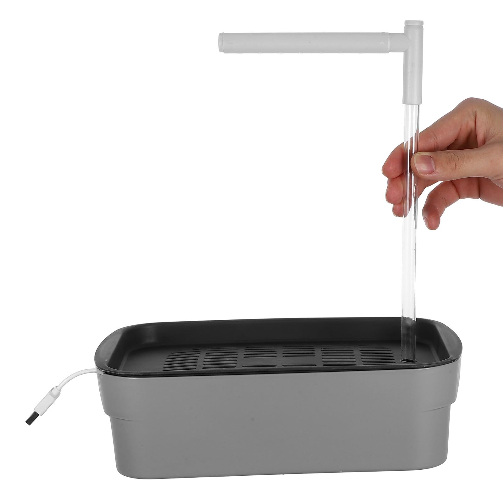 Bañera Automática Material Abs Resistente con Ducha para Pájaros para Periquitos y Cacatúas, Diseño Específico para Loros para Jaula de Aves