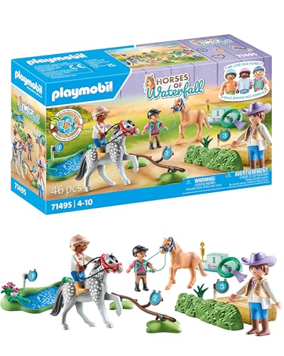 PLAYMOBIL Horses of Waterfall 71495 Torneo de Ponis, emocionantes competiciones...