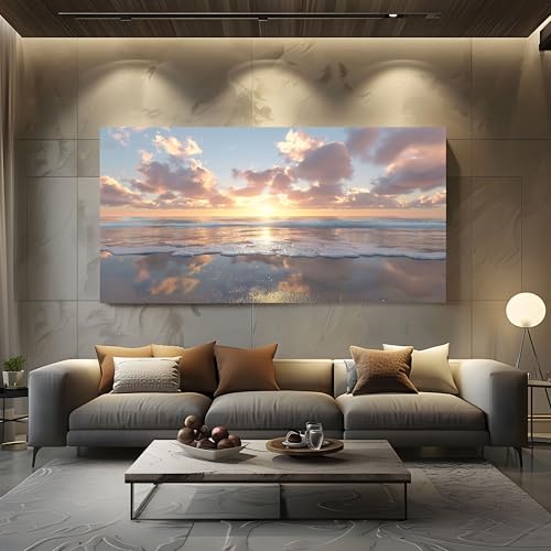 Cuadros modernos para salón de mar y nubes ZORYAN para decorar tu hogar con estilo