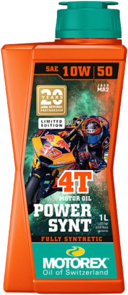 MOTOREX Power Synt 4T Motoröl Öl 10W50 JASO MA2 API SN/SM/SL - 1L 1 Liter