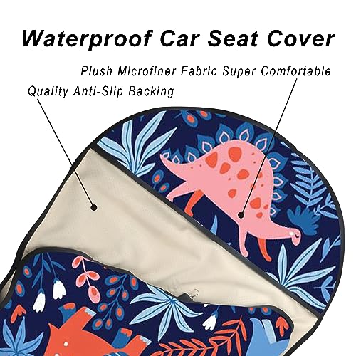 Image of Car Seat Cover Protector Front Seats,for Gym Workout,Running,Swimming,Beach and Hiking,Waterproof Sweat Towel Bucket Seat Covers for Cars SUV Trucks (Dinosaur, 1Pcs)