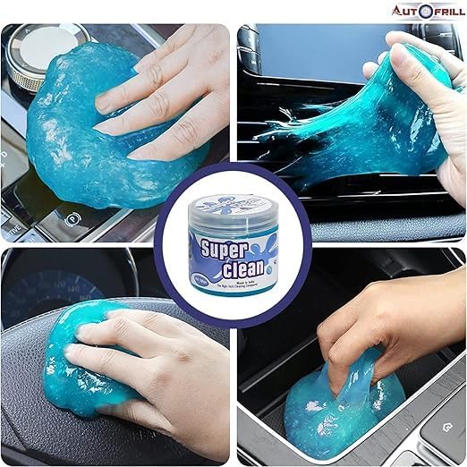 Image of Multipurpose Cleaning Gel Super Clean Gel Cleaner Kit Universal Car Interior, Keyboard, PC, Laptop, Cleaning Kit Car Cleaning Gel (Pack of 1)