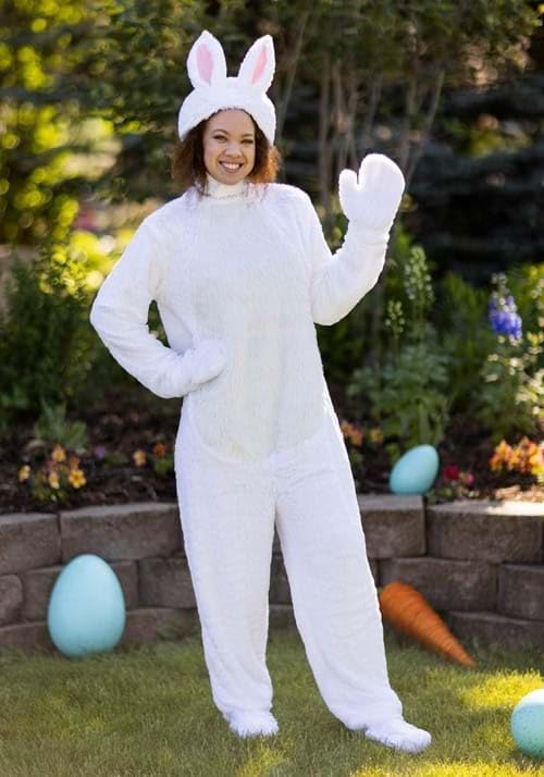 Women Halloween/Easter Bunny Pajamas Adult Cartoon Animal Dress Up Jumpsuit Party Cosplay Costume