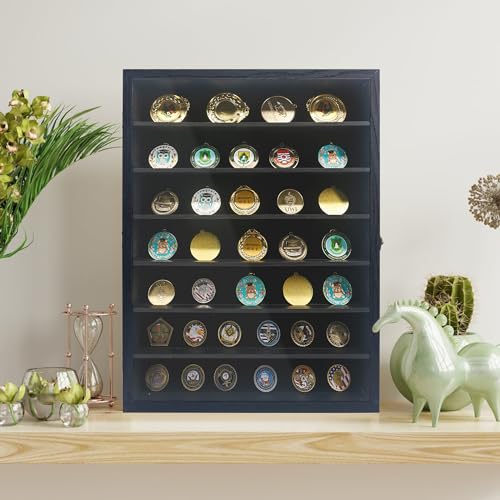 Image of 16x20 Shadow Boxes Display Cases with Shelves, Black Deep Shadow Box Frame for Keepsake Collectibles, Coins Military Medals Pins Wedding Flowers